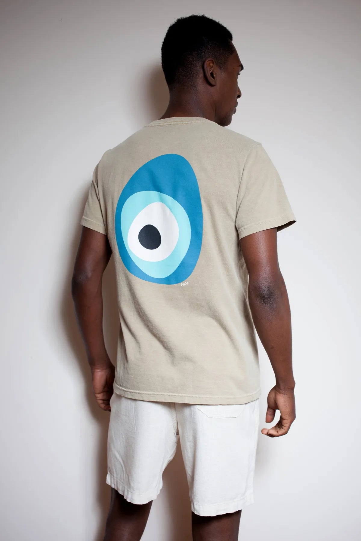 Camiseta Olho Grego Areia