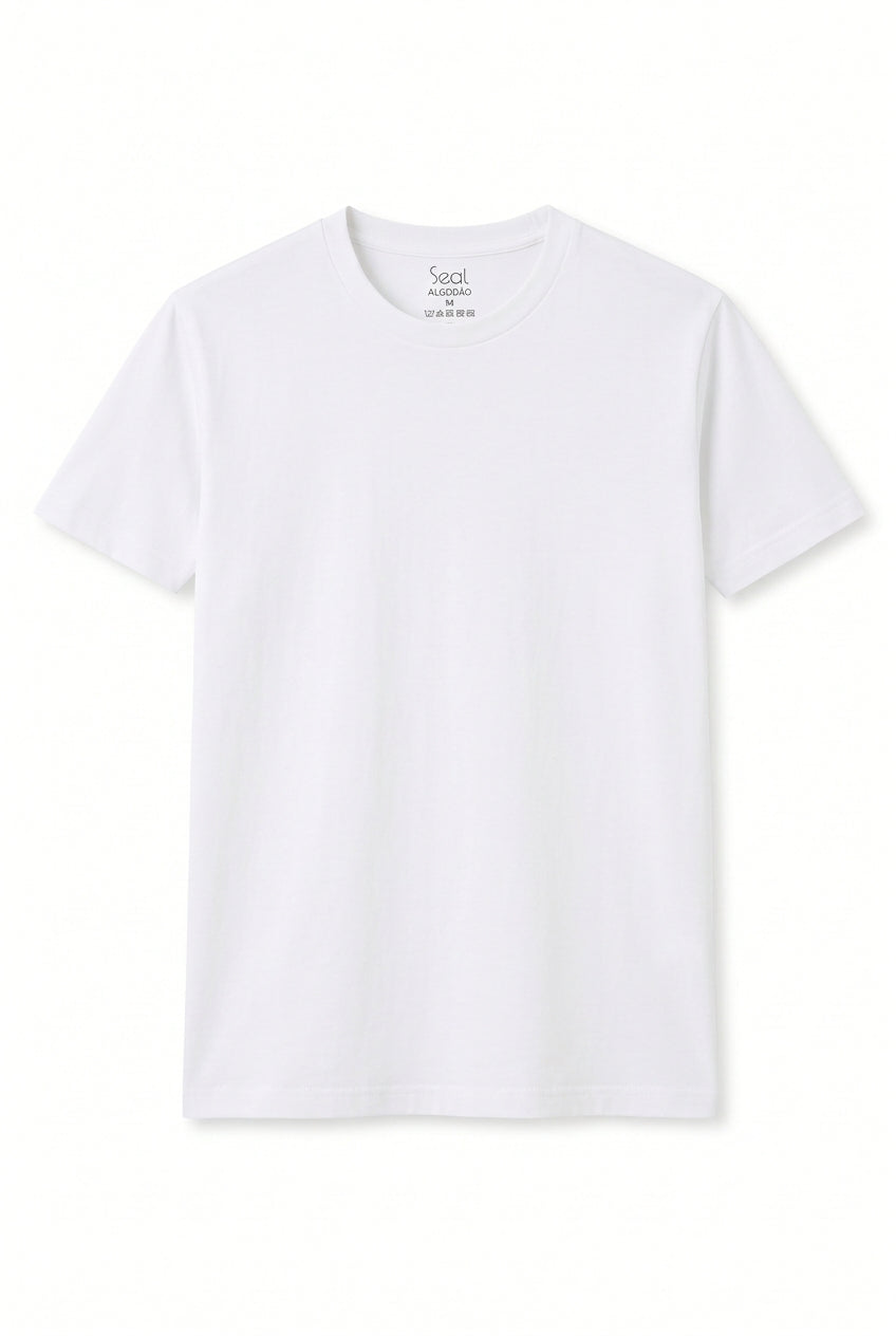 Camiseta Algodão Premium - Branca