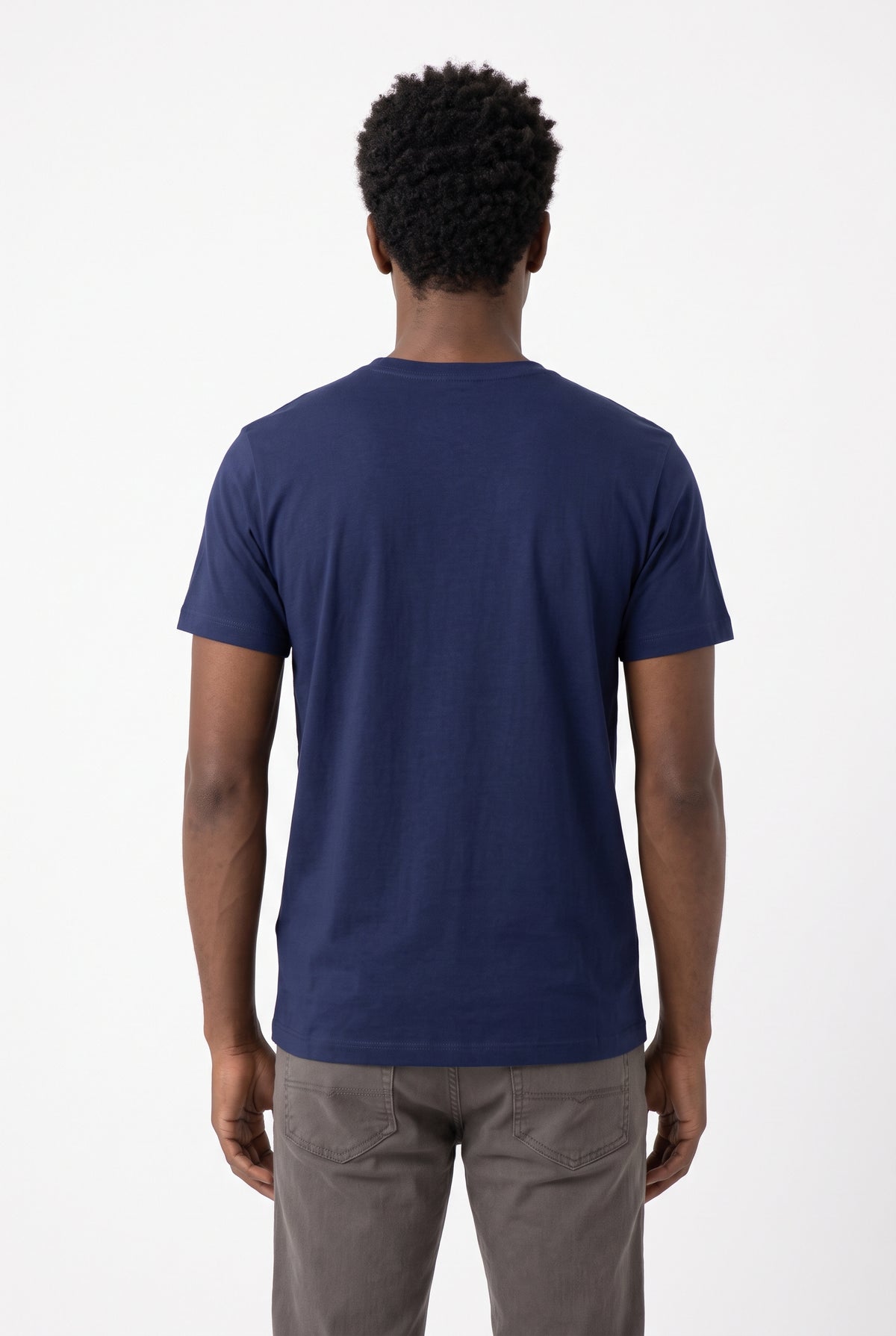 Camiseta Algodão Premium - Azul Marinho