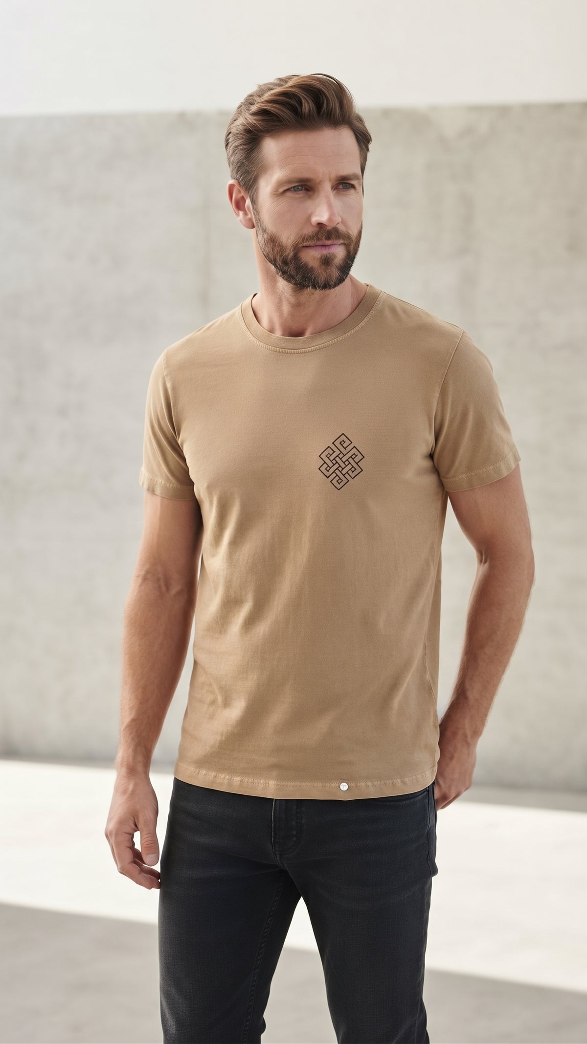 Camiseta Estonada Seal – Nó Infinito - Areia