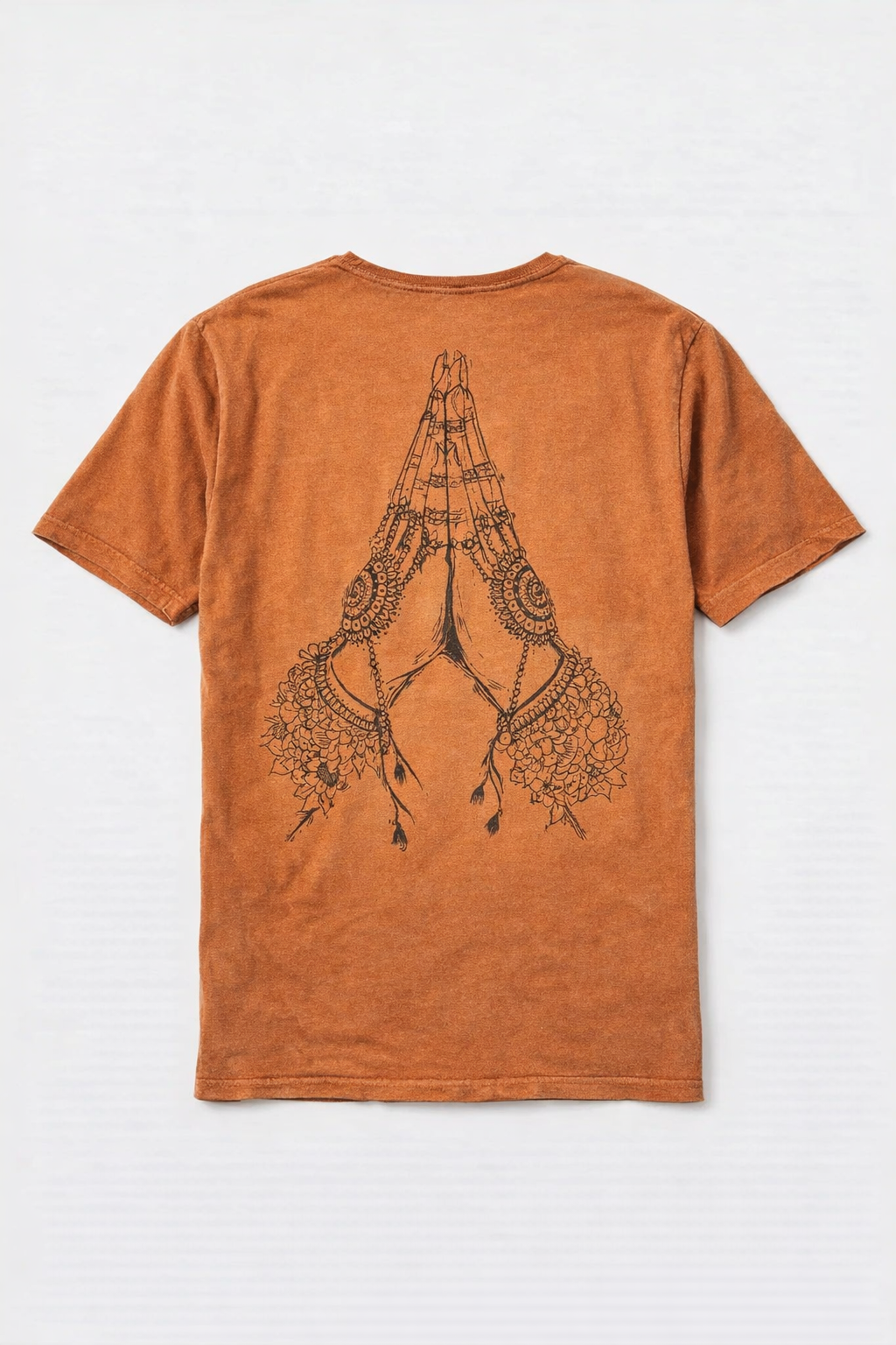 Camiseta Estonada Namastê - Terracota