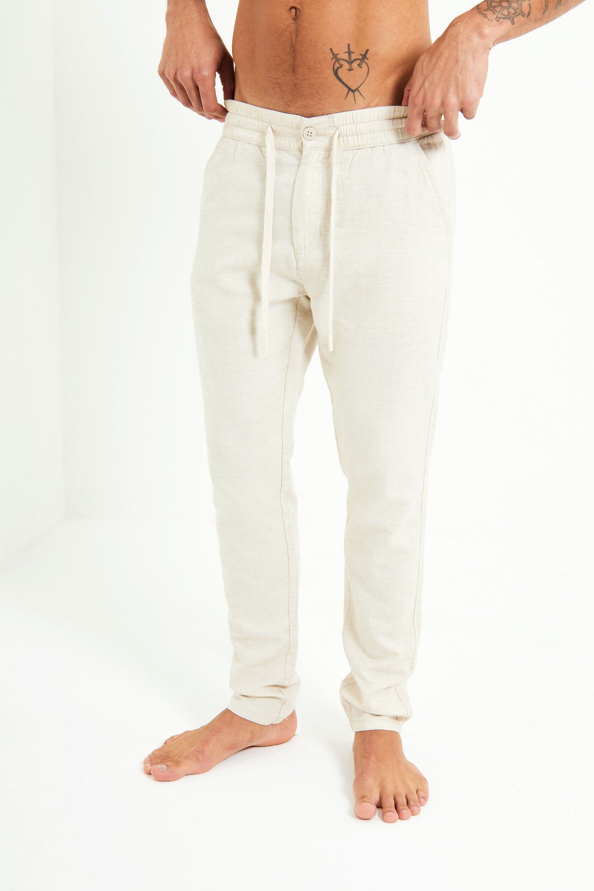 Calça de Linho Natural
