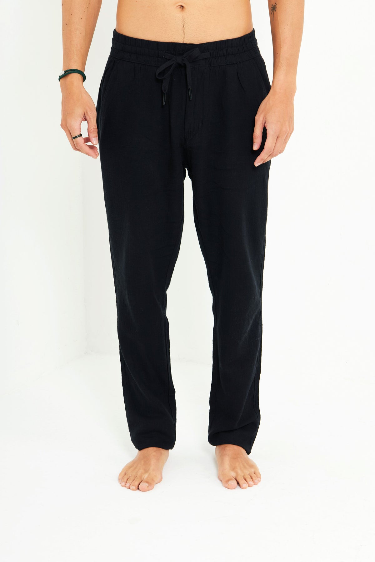Calça de Linho Preta