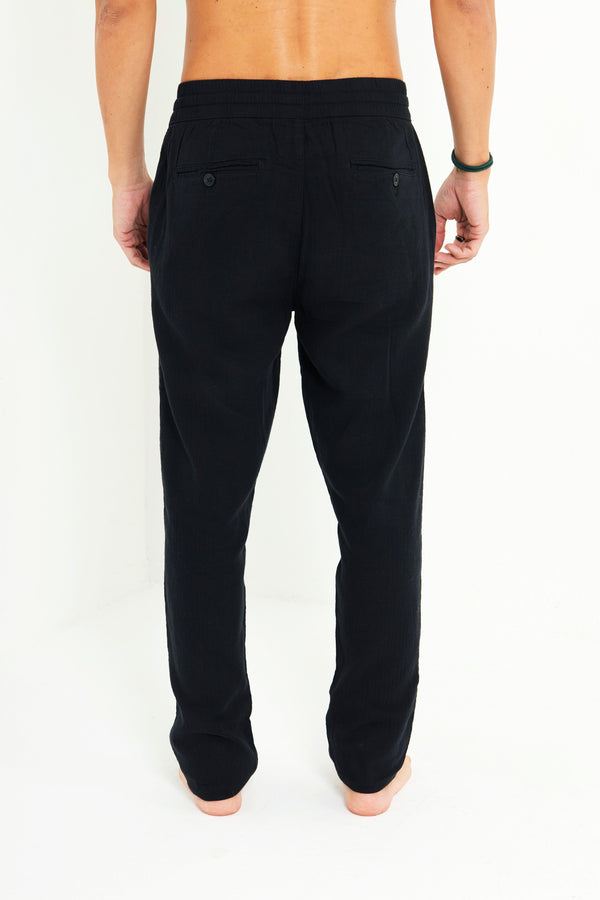 Calça de Linho Preta