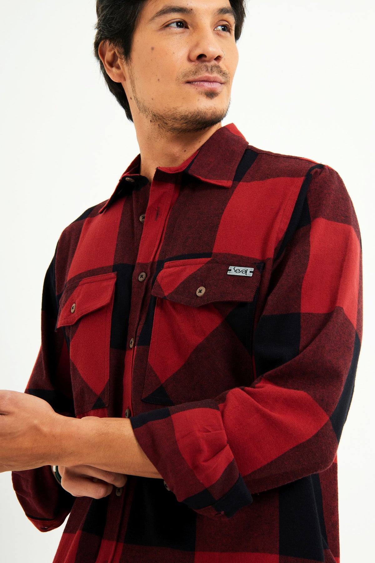 Camisa Flanelada Xadrez Vermelha