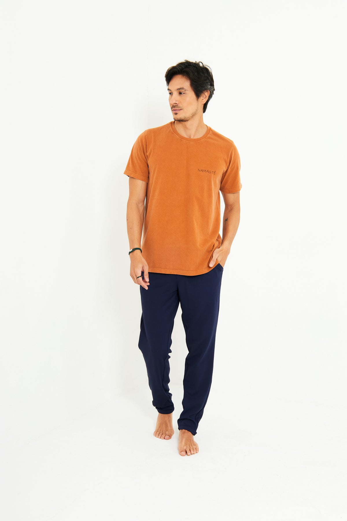 Camiseta Estonada Namastê - Terracota