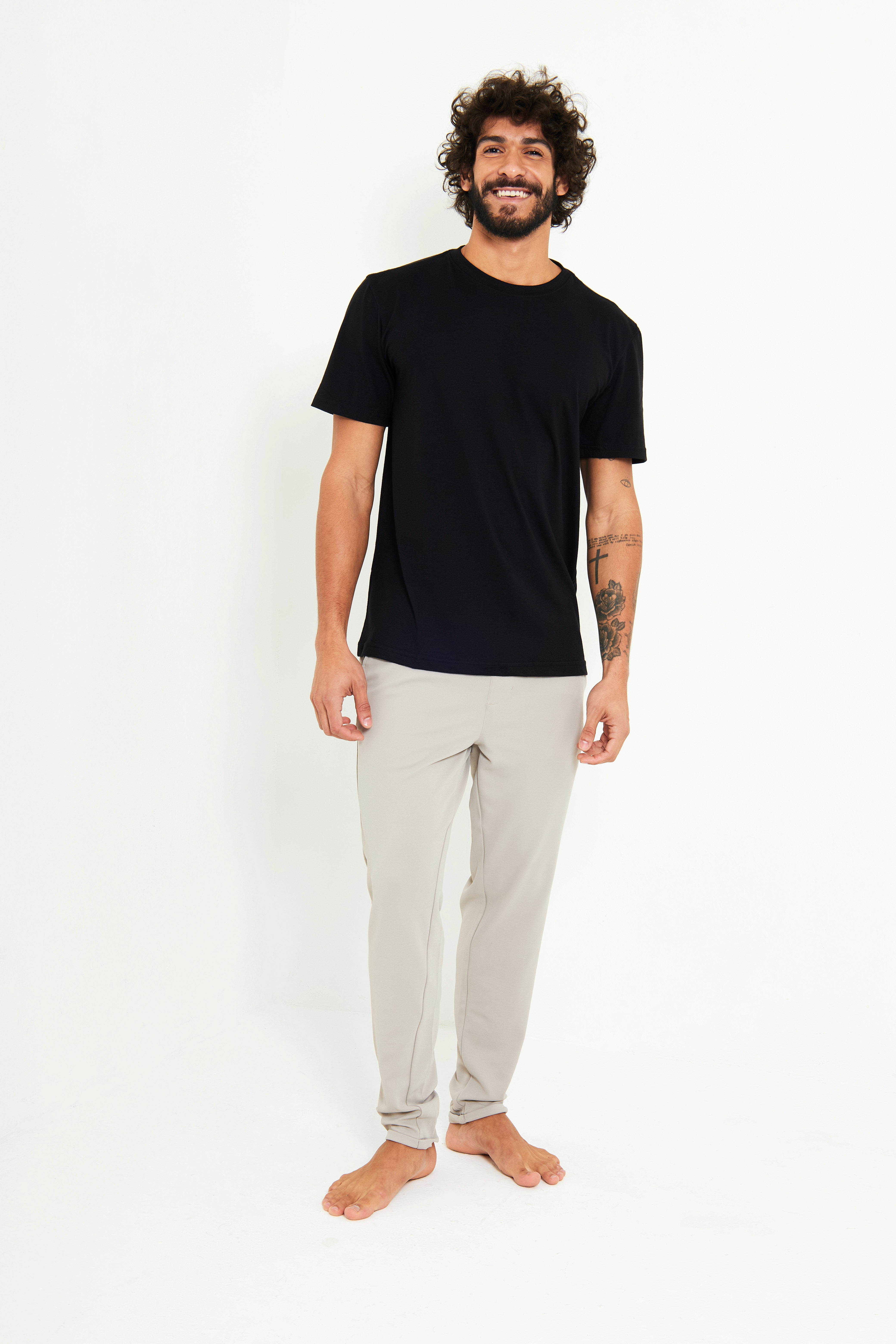 Camiseta Algodão Pima - Preta miniatura 4