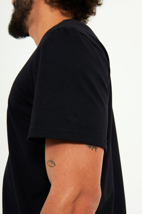 Camiseta Algodão Pima - Preta