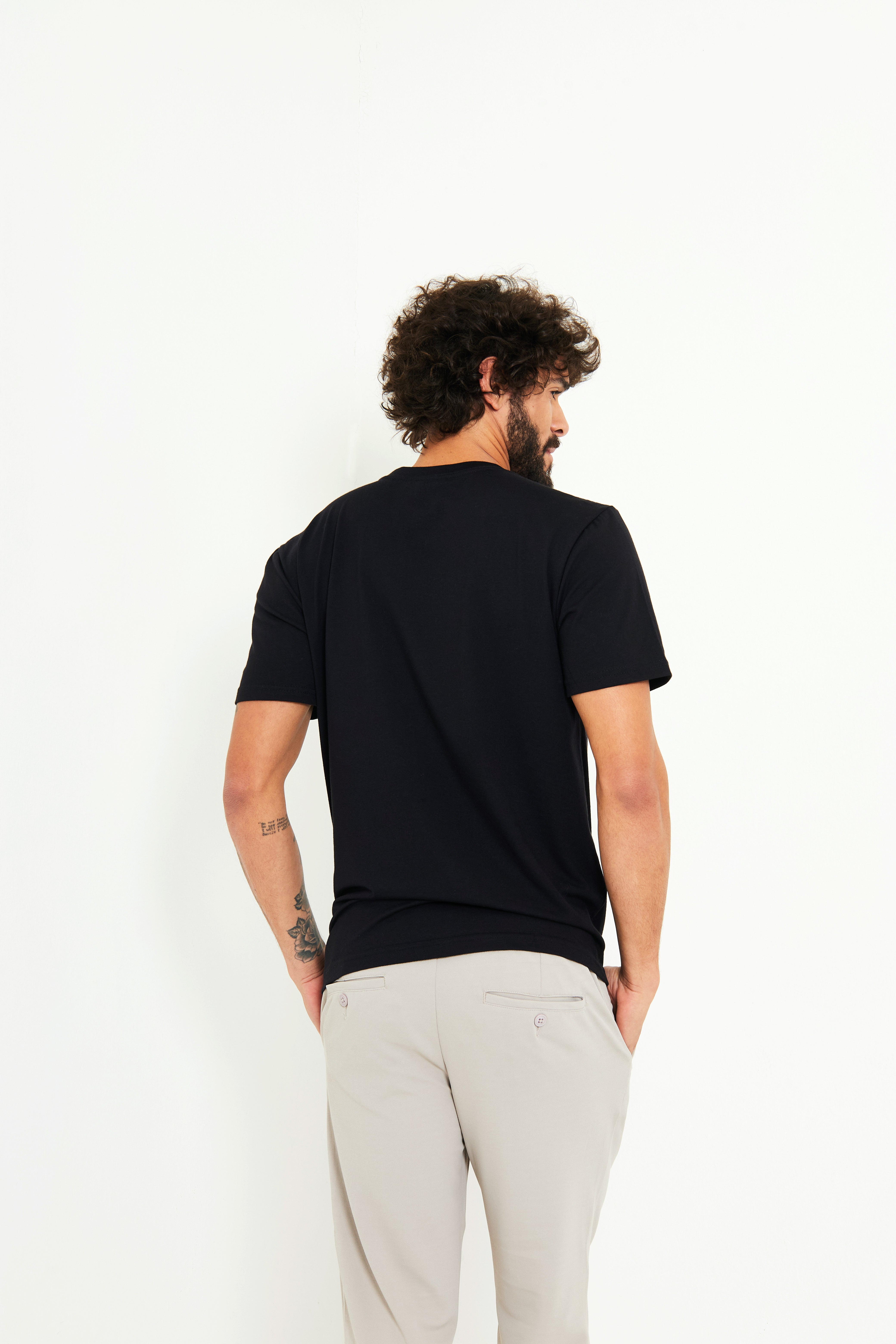 Camiseta Algodão Pima - Preta miniatura 5