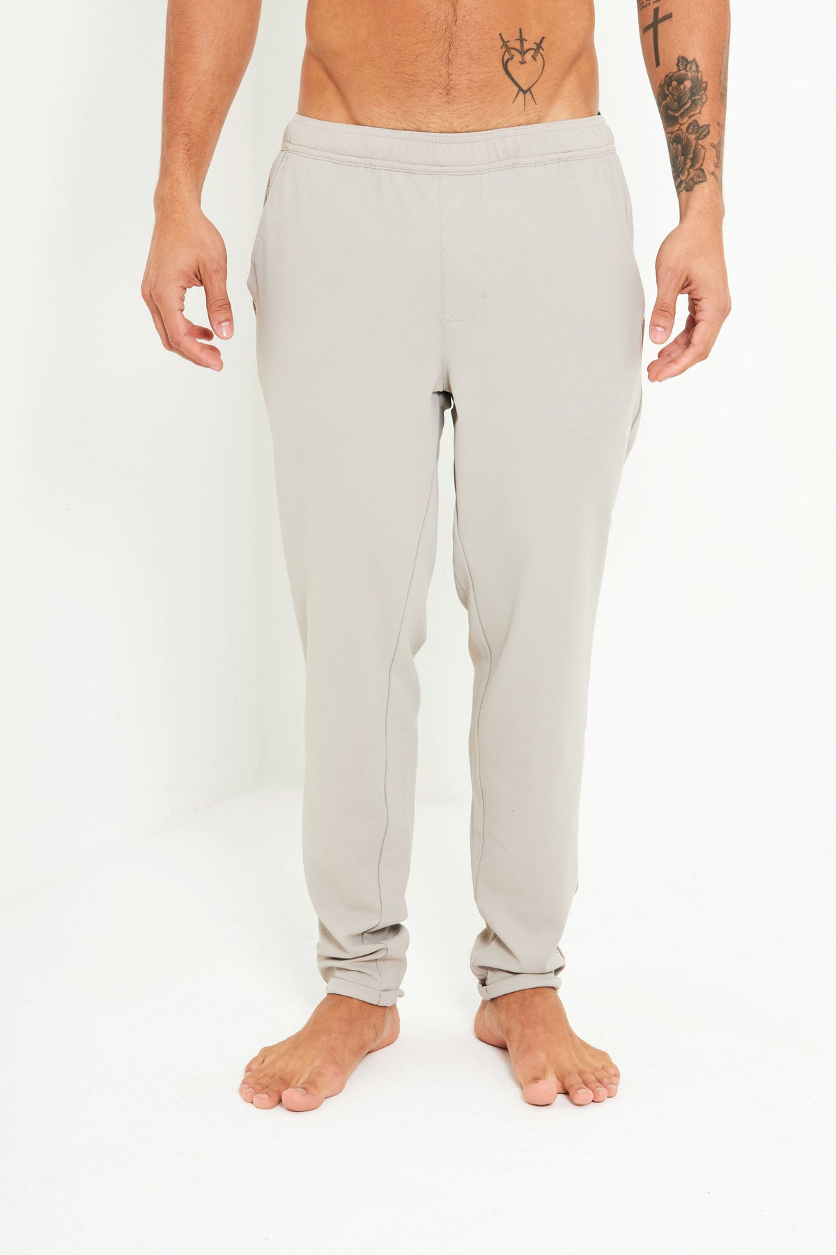 Calça de Malha Cinza