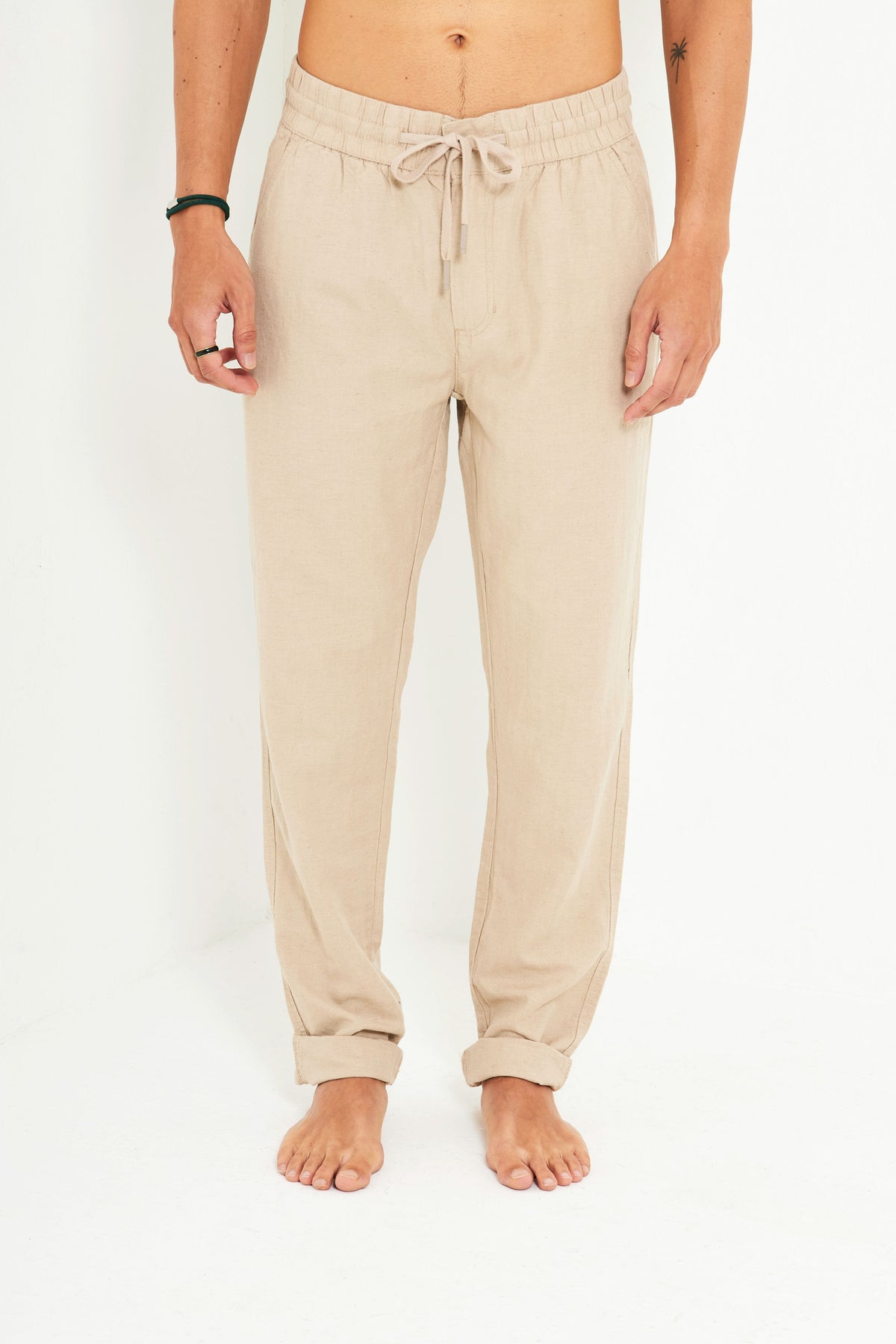 Calça de Linho Bege
