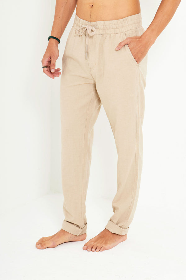 Calça de Linho Bege