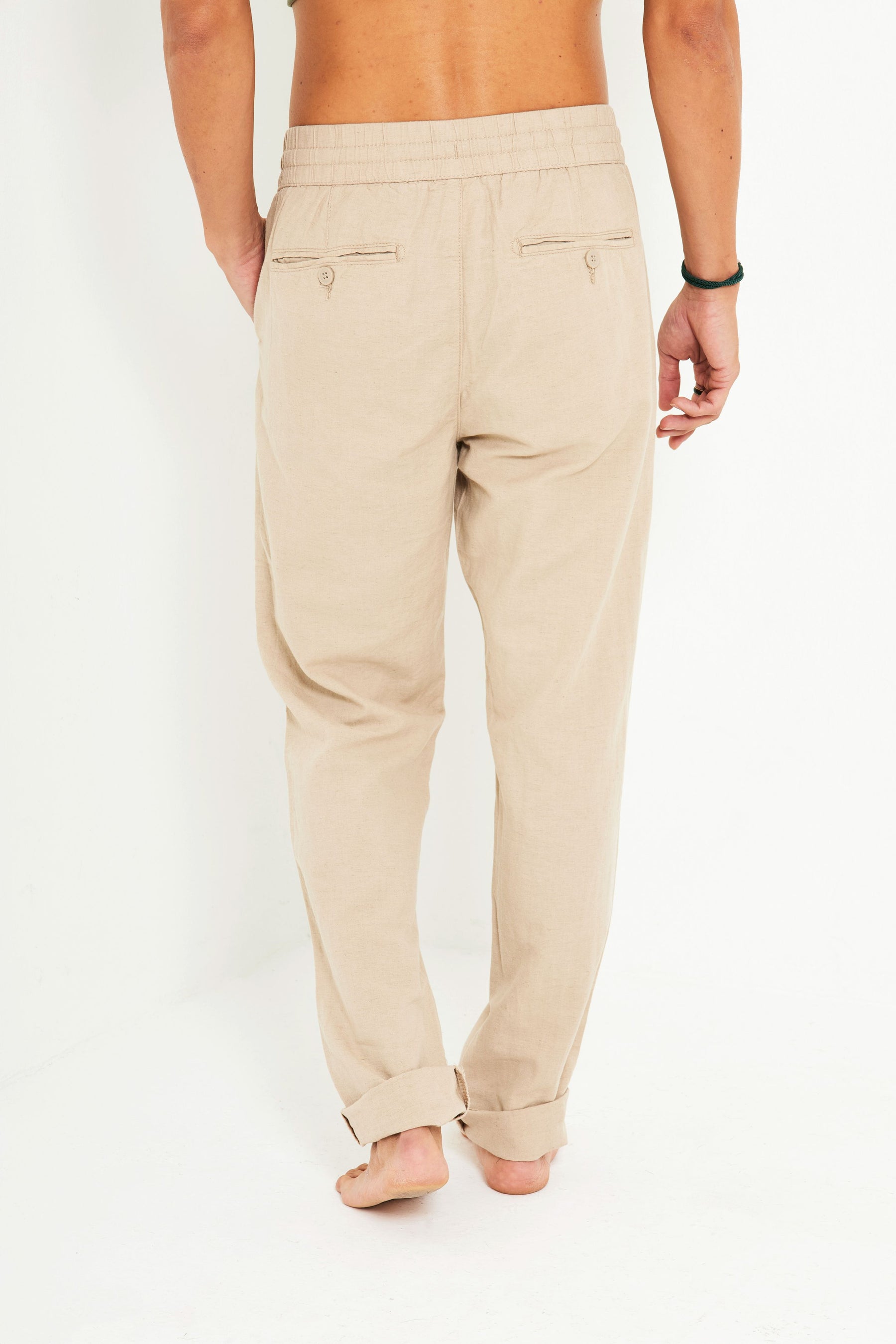 Calça de Linho Bege