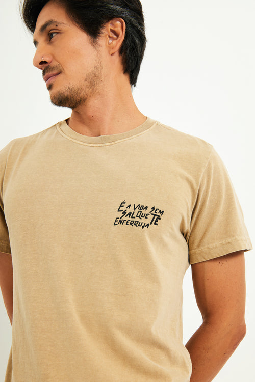 Camiseta Sal e Vida - Areia