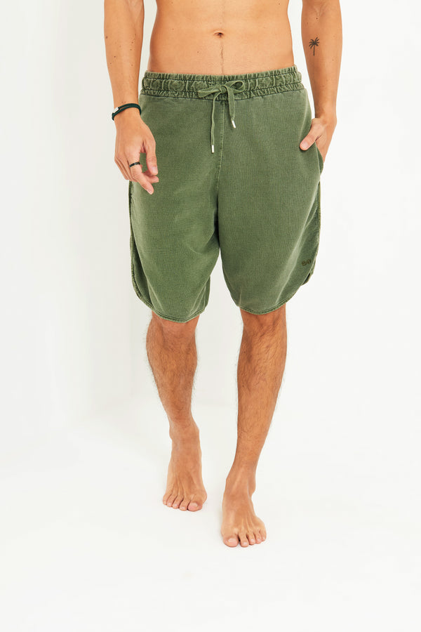 Bermuda Estonada Moleton - verde