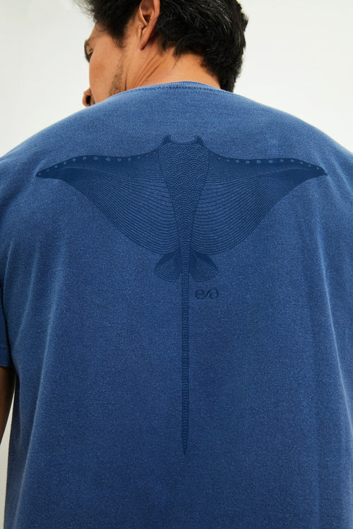 Camiseta Estonada Arraia - Azul