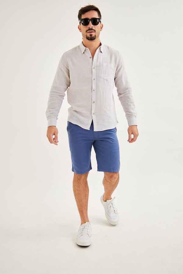 Camisa Linho Cinza