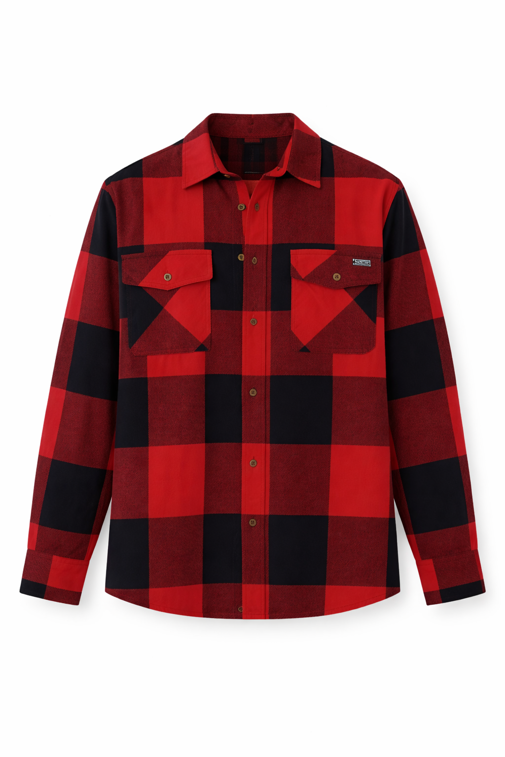 Camisa Flanelada Xadrez Vermelha