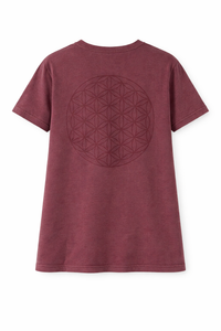 Camiseta Baby Look Estonada – Flor da Vida