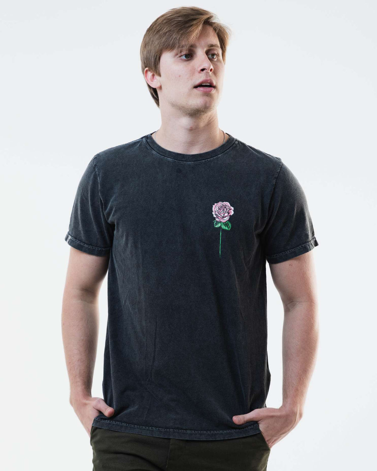 Camiseta Rosa Preta