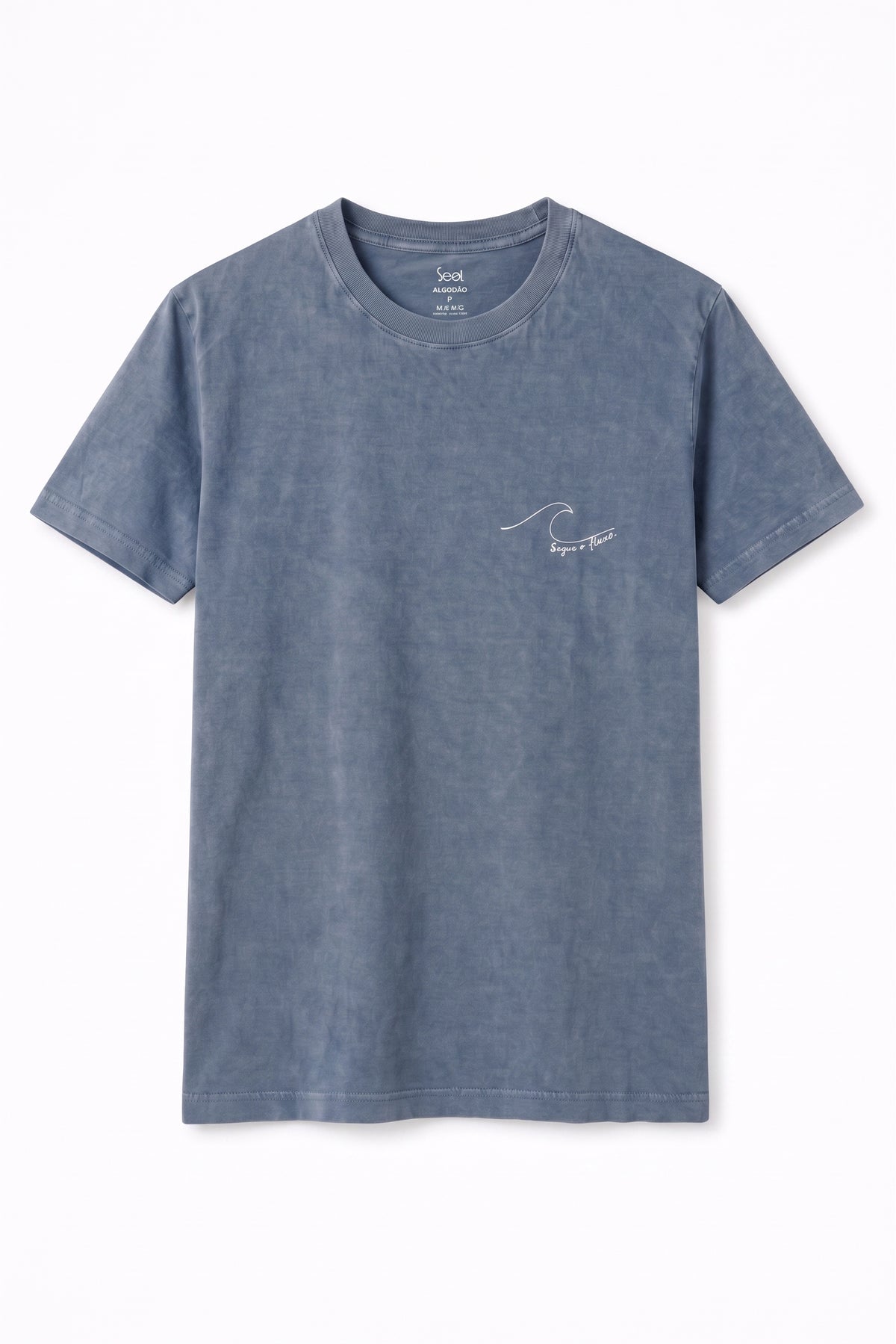 Camiseta Estonada Segue o Fluxo - Azul