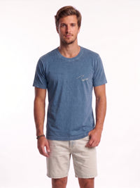 Camiseta Estonada Segue o Fluxo - Azul